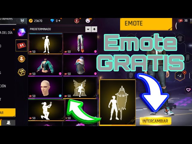 como conseguir emotes para free fire