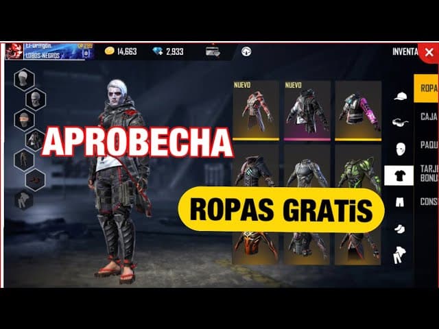 descubre las mejores opciones para conseguir ropa en free fire